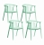 Zestaw 4szt. Krzesło Ogrodowe RIVA miętowe