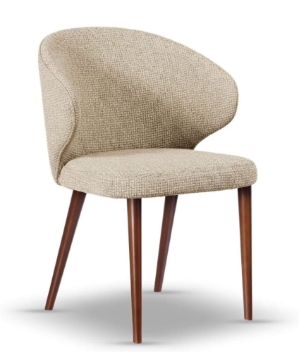 kubełkowe krzesło do jadalni MOLLY noga drewniana