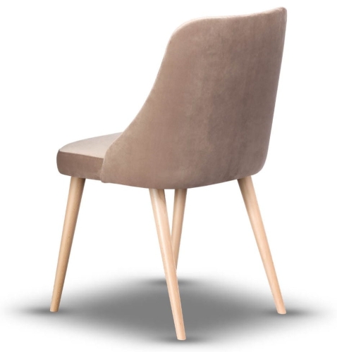 Krzesło Tapicerowane NATALIA noga drewniana