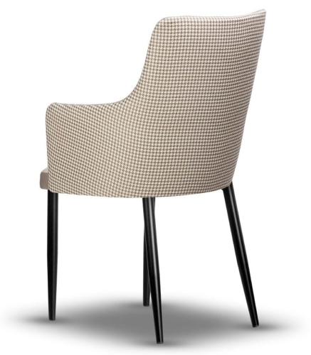 krzesło z podłokietnikiem CAREN-2 noga metalowa czarna