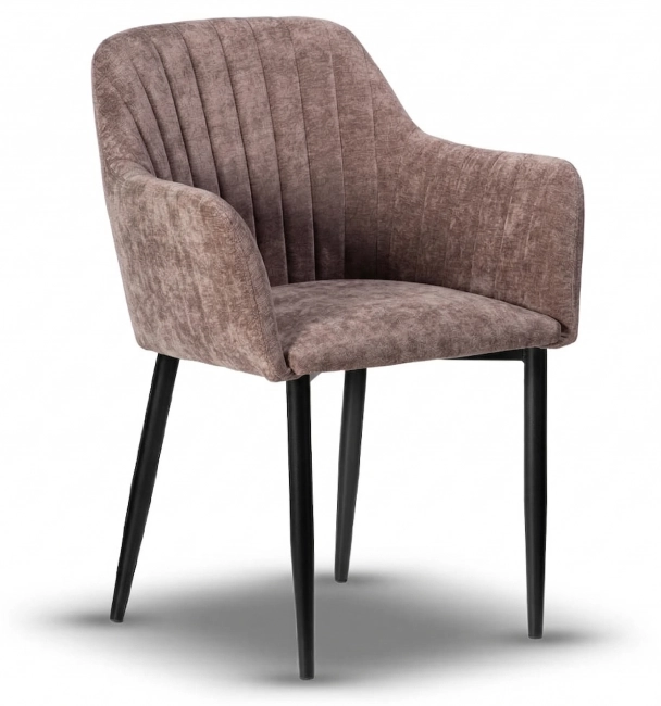 krzesło LAURA tapicerowane noga czarna