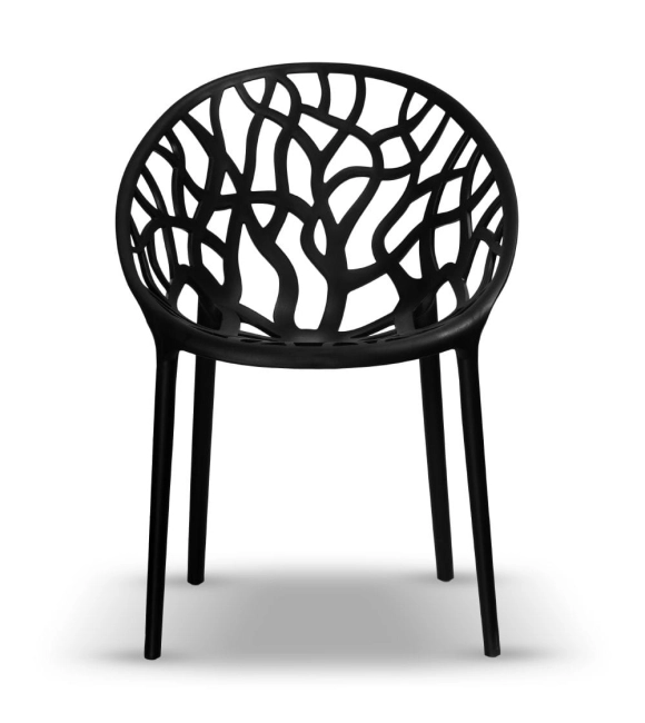 Zestaw 2szt. Krzesło Ogrodowe LUPE kolor czarny