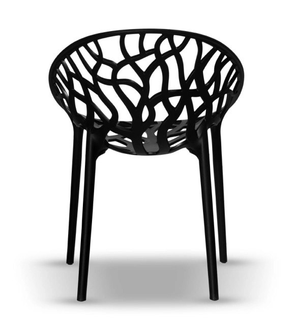 Zestaw 2szt. Krzesło Ogrodowe LUPE kolor czarny