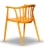 Zestaw 4szt. Krzesło Ogrodowe RIVA żółte