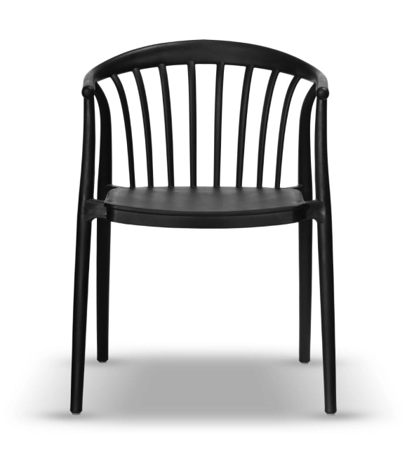 Zestaw 4szt. Krzesło Ogrodowe RIVA czarne