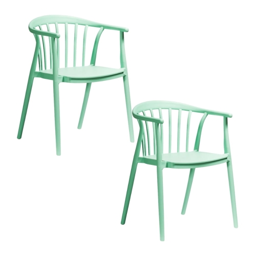 Zestaw 2szt. Krzesło Ogrodowe RIVA miętowe