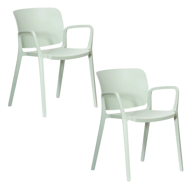 Zestaw 2szt. Krzesło ogrodowe MOKKA oliwkowe