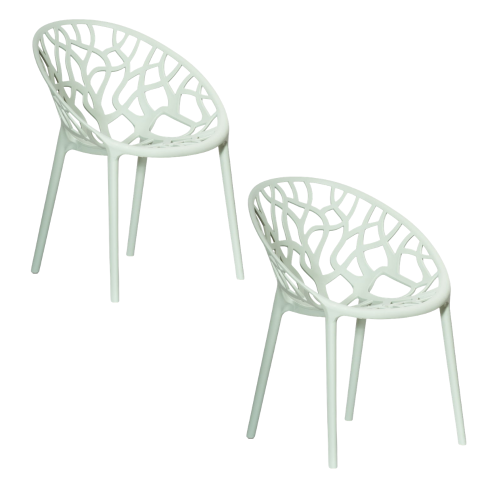 Zestaw 2szt. Krzesło Ogrodowe LUPE kolor oliwkowy