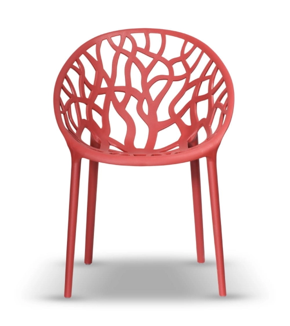 Zestaw 2szt. Krzesło Ogrodowe LUPE kolor coral