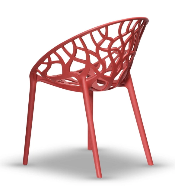 Zestaw 4szt. Krzesło Ogrodowe LUPE kolor coral