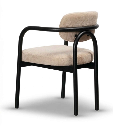 Krzesło Drewniane TRISS beżowy noga kolor czarny