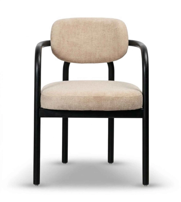 Krzesło Drewniane TRISS beżowy noga kolor czarny