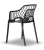 Zestaw 2szt. Krzesło ogrodowe CHICO-2 czarne