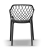 Zestaw 2szt. Krzesło ogrodowe CHICO-2 czarne