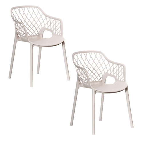 Zestaw 2szt. Krzesło ogrodowe CHICO-2 beżowe