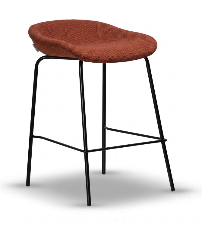 Półhoker Tapicerowany ENZO 60cm noga slim Brooklyn Brick Outlet