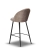 Hoker Tapicerowany SOUL 75/65/55cm noga czarna