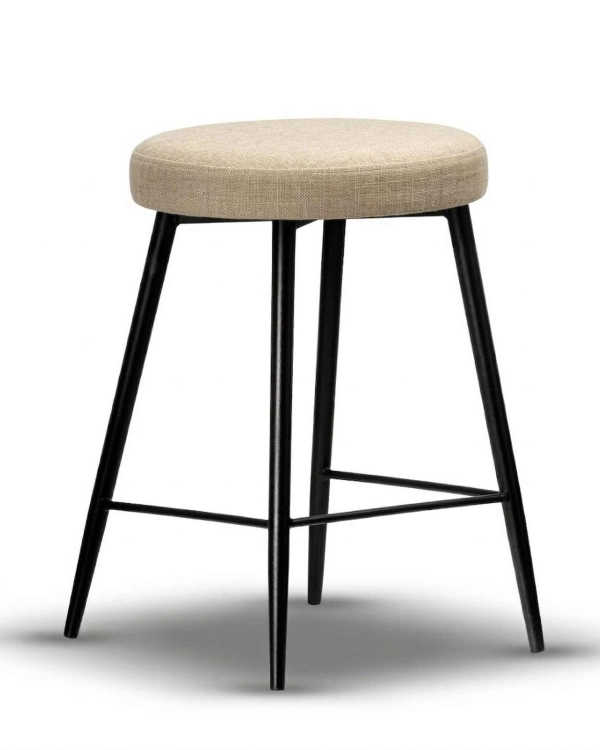 Półhoker Tapicerowany KADO 75/65/55cm noga czarna