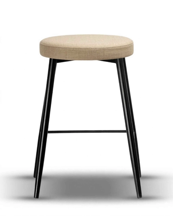 Półhoker Tapicerowany KADO 75/65/55cm noga czarna
