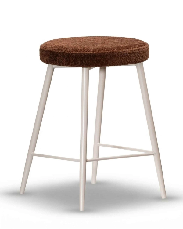 Półhoker Tapicerowany KADO 75/65/55cm noga kaszmir