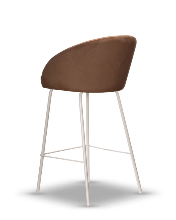 Hoker Welurowy FLOW 75cm slim brązowy noga kaszmirowa