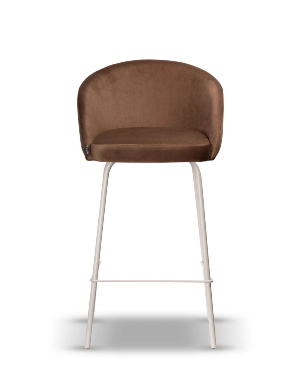 Hoker Welurowy FLOW 75cm slim brązowy noga kaszmirowa