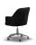 Fotel Obrotowy KRYSTAL czarny noga chrom