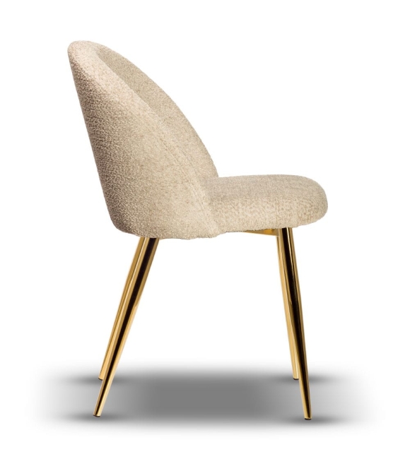 krzesło boucle SOUL ciemny beż