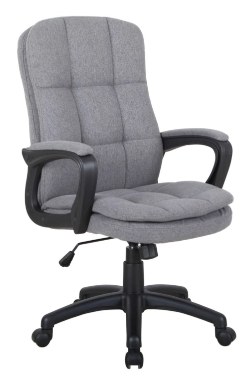 tapicerowany fotel do biura FK-1162 szary