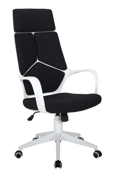 fotel obrotowy FK-0898H biały/czarny