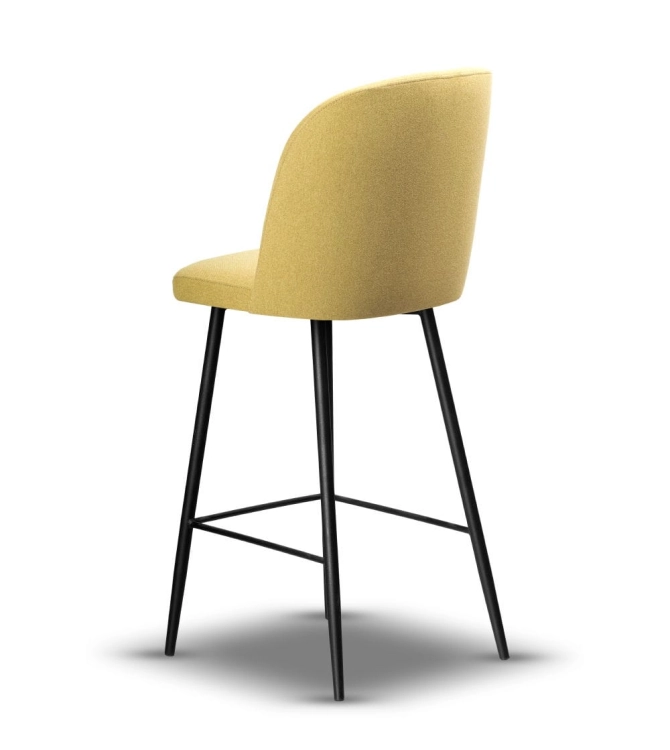 krzesło barowe tapicerowane AMY wys.75 cm