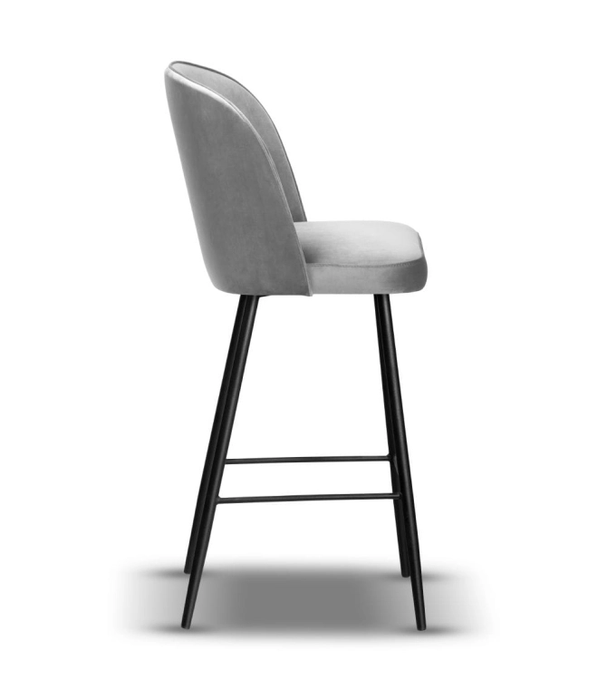 krzesło barowe tapicerowane AMY wys.75 cm