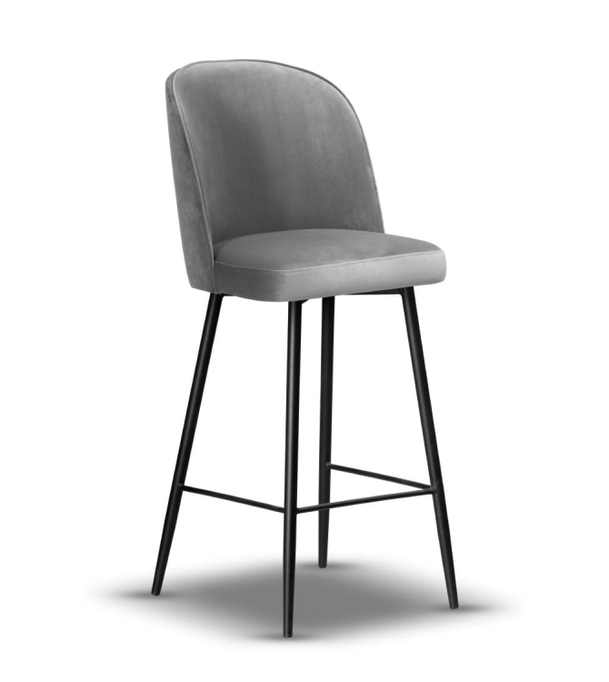 krzesło barowe tapicerowane AMY wys.75 cm