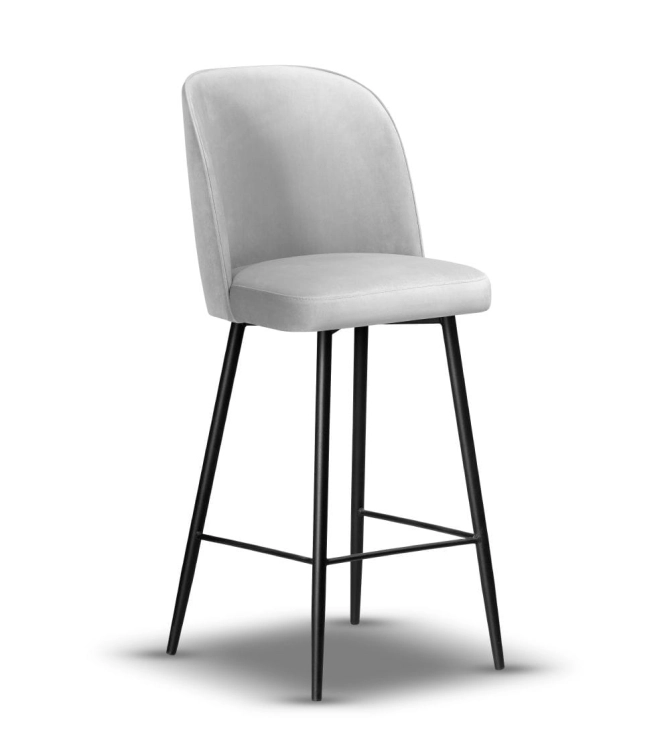 krzesło barowe tapicerowane AMY wys.75 cm