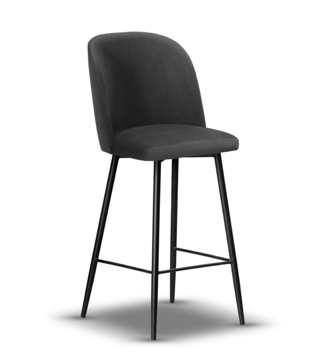 krzesło barowe tapicerowane AMY wys.75 cm