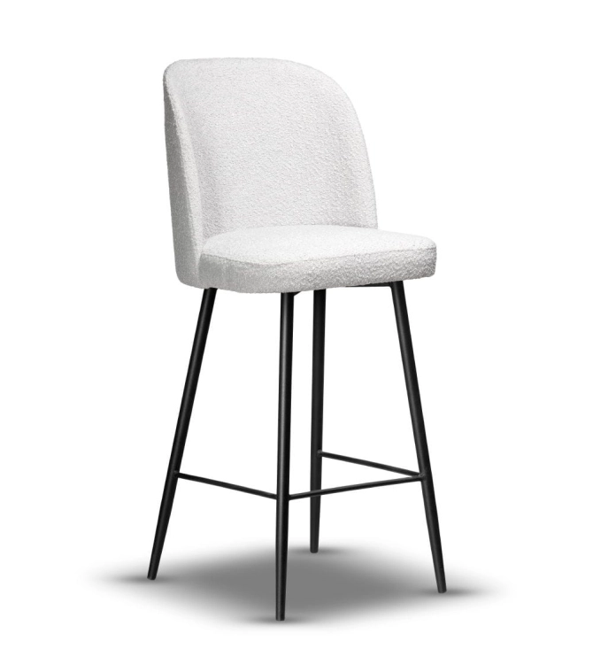 krzesło barowe tapicerowane AMY wys.75 cm