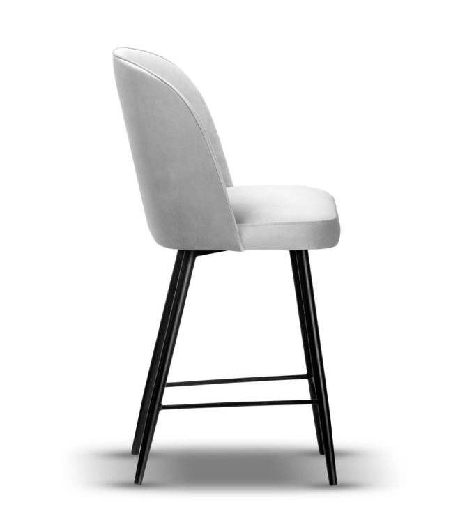 krzesło barowe tapicerowane AMY wys.65 cm