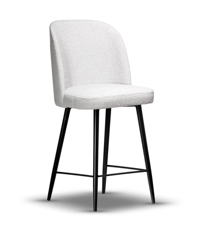krzesło barowe tapicerowane AMY wys.65 cm