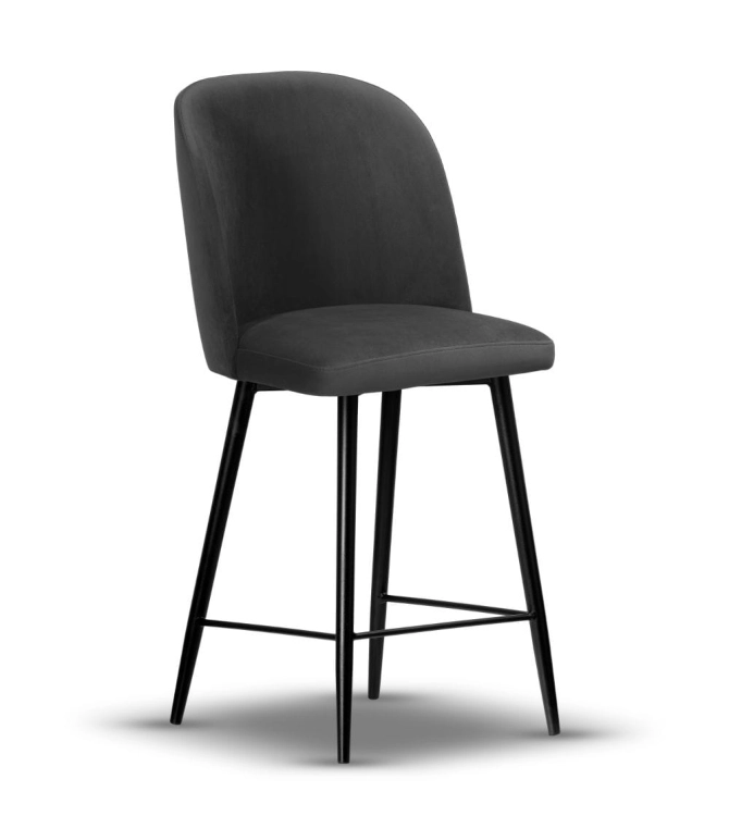 krzesło barowe tapicerowane AMY wys.65 cm