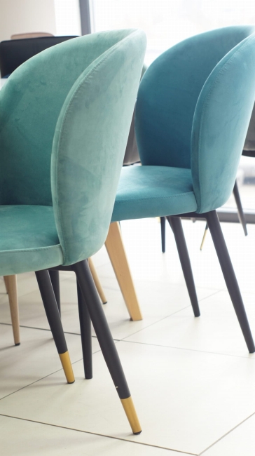 krzesło tapicerowane RIO noga biała