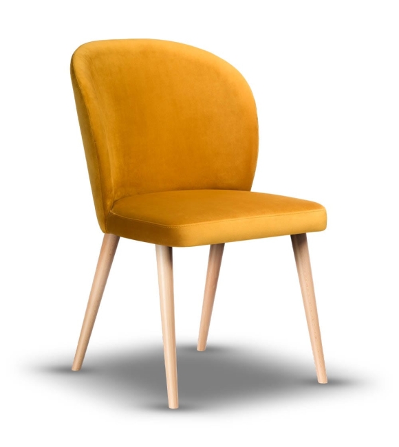 krzesło tapicerowane RIO noga drewniana