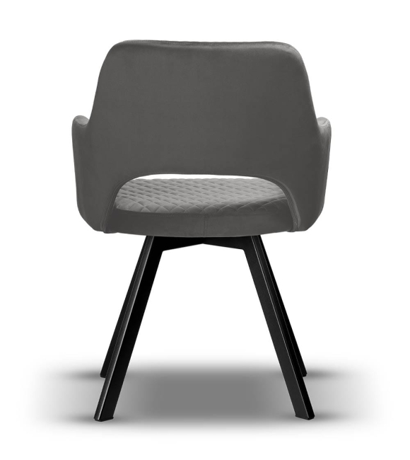 krzesło obrotowe PRINCE szare, nogi obrotnica