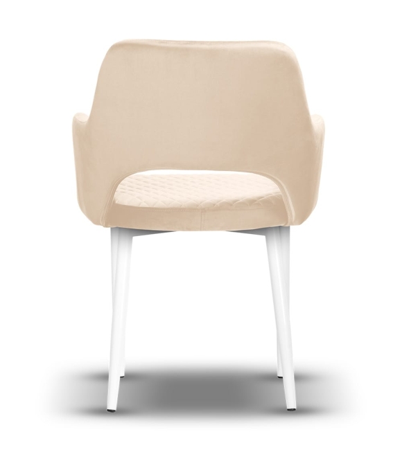 krzesło z podłokietnikami PRINCE noga biała