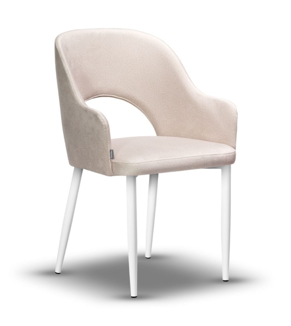 krzesło z podłokietnikiem ZOYA-2 noga biała