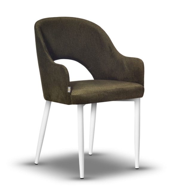 krzesło z podłokietnikiem ZOYA-2 noga biała