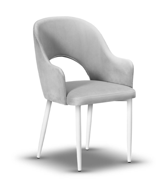 krzesło z podłokietnikiem ZOYA-2 noga biała