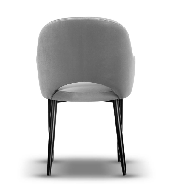 krzesło z podłokietnikiem do salonu GLORIA noga czarna