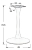 podstawa do stolika SH-9108-1/B - 49 cm