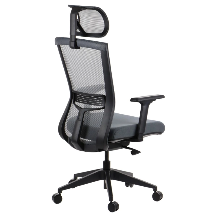 Fotel ergonomiczny HOPE z mechanizmem samoważącym szary