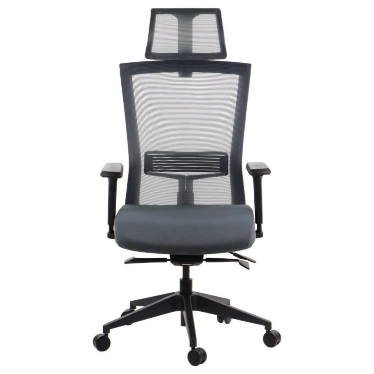 Fotel ergonomiczny HOPE z mechanizmem samoważącym szary